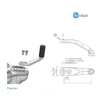Pinza di presa adattabile 3FG15 del dito di ONrobot tre elettrica per il robot di ABB KUKA