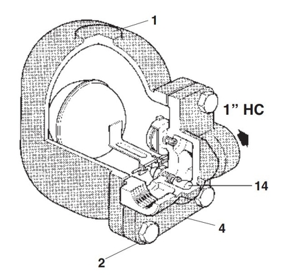 Galleggiante di DN25 Spirax Sarco & valvola automatica termostatica FT14HC