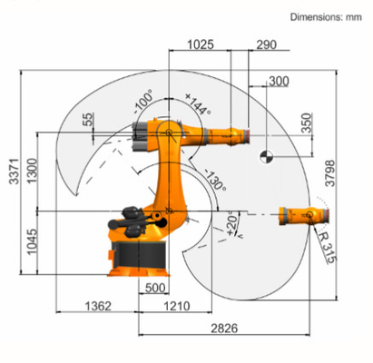KR 360 R2830 cnc welding robot with welding gun cleaner and robot 6 axis for KUKA  industrial robot arm