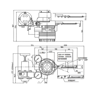 Posizionatore pneumatico astuto AVP300 della valvola di regolazione con Fisher Valve