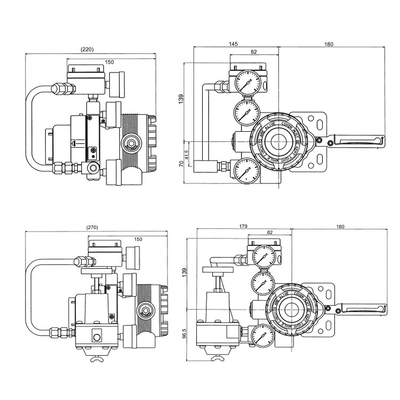 Posizionatore pneumatico astuto AVP300 della valvola di regolazione con Fisher Valve