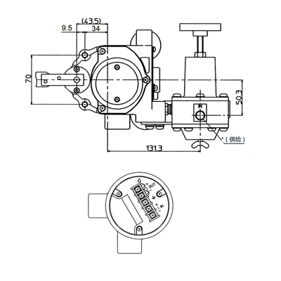 Posizionatore pneumatico astuto AVP300 della valvola di regolazione con Fisher Valve