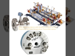 Dispositivo di commutazione valvole con misuratore di portata a vortice Rosemount 8800 e sensore trasmettitore di temperatura 644