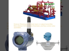 Emerson Rosemount 702 trasmettitore a doppio ingresso o uscita, flussometro Micro Motion F025S Coriolis e gruppi di valvole di controllo del flusso
